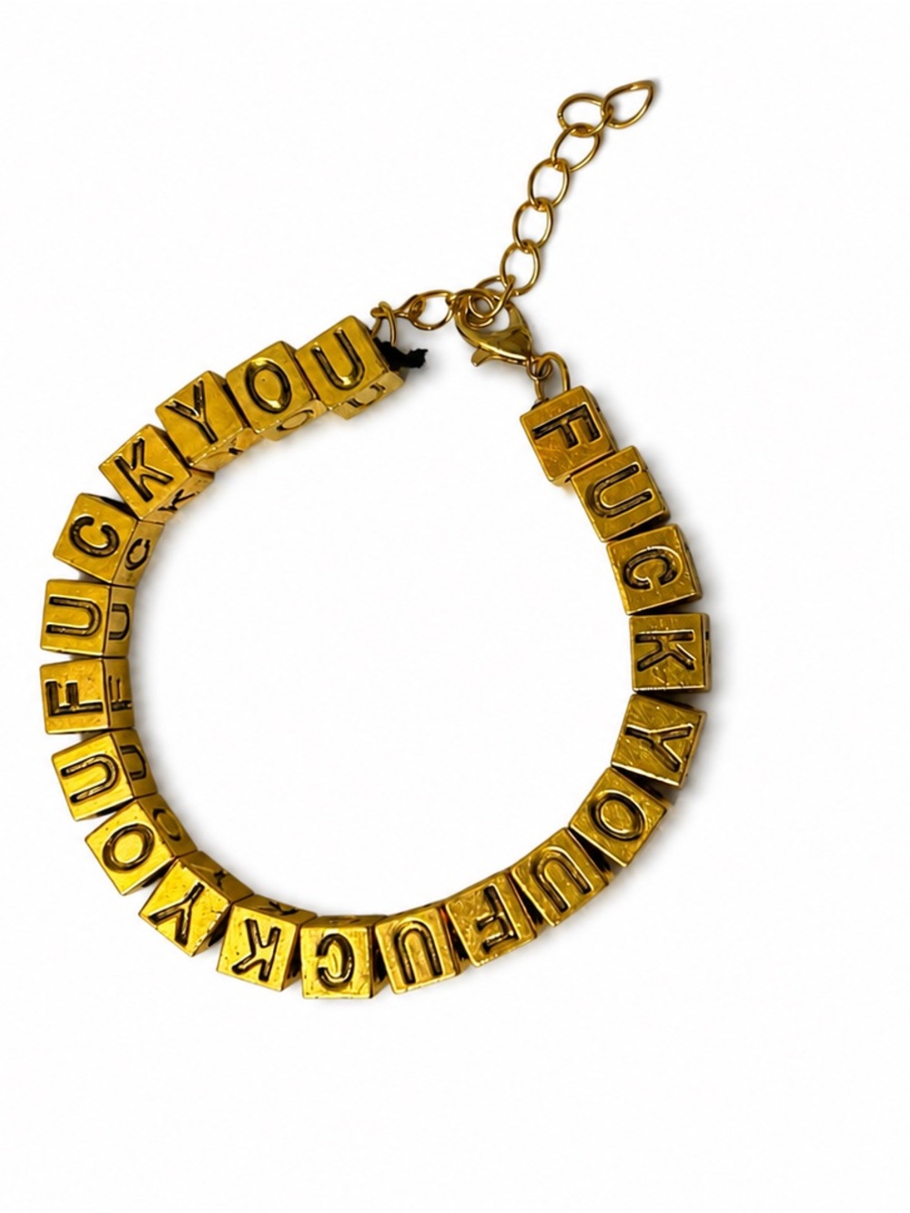 Paraphernalia Gold F.U Bracelet - unisex